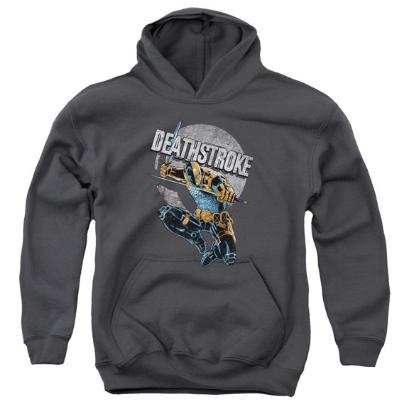Jla - Deathstroke Retro - Youth Hooded Sweatshirt - Large