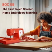 آلة التطريز المحوسبة POOLIN EOC05 مقاس 4 بوصات x 9.2 بوصة - أحمر