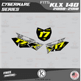 thumbnail image 3 of Kalair GFX Graphics Kit for Kawasaki KLX140 (2008-2018) Cyberware Series, 3 of 5