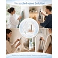 thumbnail image 4 of Water Ripple Hexagonal Self Adhesive Hooks, Heavy Duty Waterproof Adhesive, No Drill Bathroom Kitchen Wall Hooks for Towels, Keys & Home Decor(B,5PC), 4 of 7