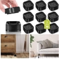 thumbnail image 1 of HELIAHOO 9 Pack Furniture Risers 1 Inch, Adjustable Bed Risers Heavy Duty for Table Desk Couch Chair Sofa Cabinet Bed Legs Dorm, Square Stackable Bed Raisers Blocks Lift Height 1", 2" AZ83-15063, 1 of 7