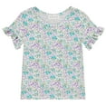 thumbnail image 5 of BTween 4-Pack Girls' Tops, Tees & Blouses - Short Sleeve Tshirts, Ruffle Top, Off Shoulder Shirt, Butterfly/Floral/Tie Dye/Love/10-12, 5 of 5