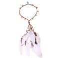 thumbnail image 1 of Indian Headband Bohemian Feathered Hairband Stylish Braiding Hair Band Bohemian Styles Headwear for Music Festival 2812lvse, 1 of 4