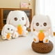 thumbnail image 2 of Conejo de peluche de juguete muñeca de trapo niña linda zanahoria tiro almohada figurita niña muñeca durmiente regalo de cumpleañoszhangmengya zhangmengya  unisex, 2 of 2