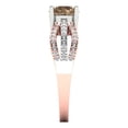 thumbnail image 3 of Clara Pucci 14K White/Rose Gold 1.27ct Champagne Solitaire with Accents, 3 of 8