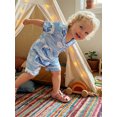 thumbnail image 4 of Cenuakty 0-24M Baby Jumpsuit Short Sleeve Lapel Collar Duck/Sea Wave Print Sleep Romper Footless Newborn Outfit, 4 of 9