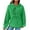 Green, variant on HKEJIAOI Long Sleeve Hoodies for Women Drawstring Cute Cat Paw Printed Shirts Casual Loose Hooded Tops, Gray XL