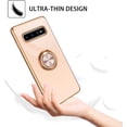 thumbnail image 5 of for Samsung Galaxy S10 Plus Case with Ring Holder Kickstand 360 Degree Rotation  Car Finger Slim Cover Shockproof Full Body Protective Phone Case for Samsung S10 Plus, Light Pink, 5 of 16