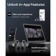 New Shokz OpenRun Pro 2 - Open-Ear, Bone Conduction Sport Headphones - Sweat Resistant, Workout Headphones with 30ft Bluetooth - Secure, Comfortable Fit - Deep Bass and Smart Mic - SHOKZ App (Black)