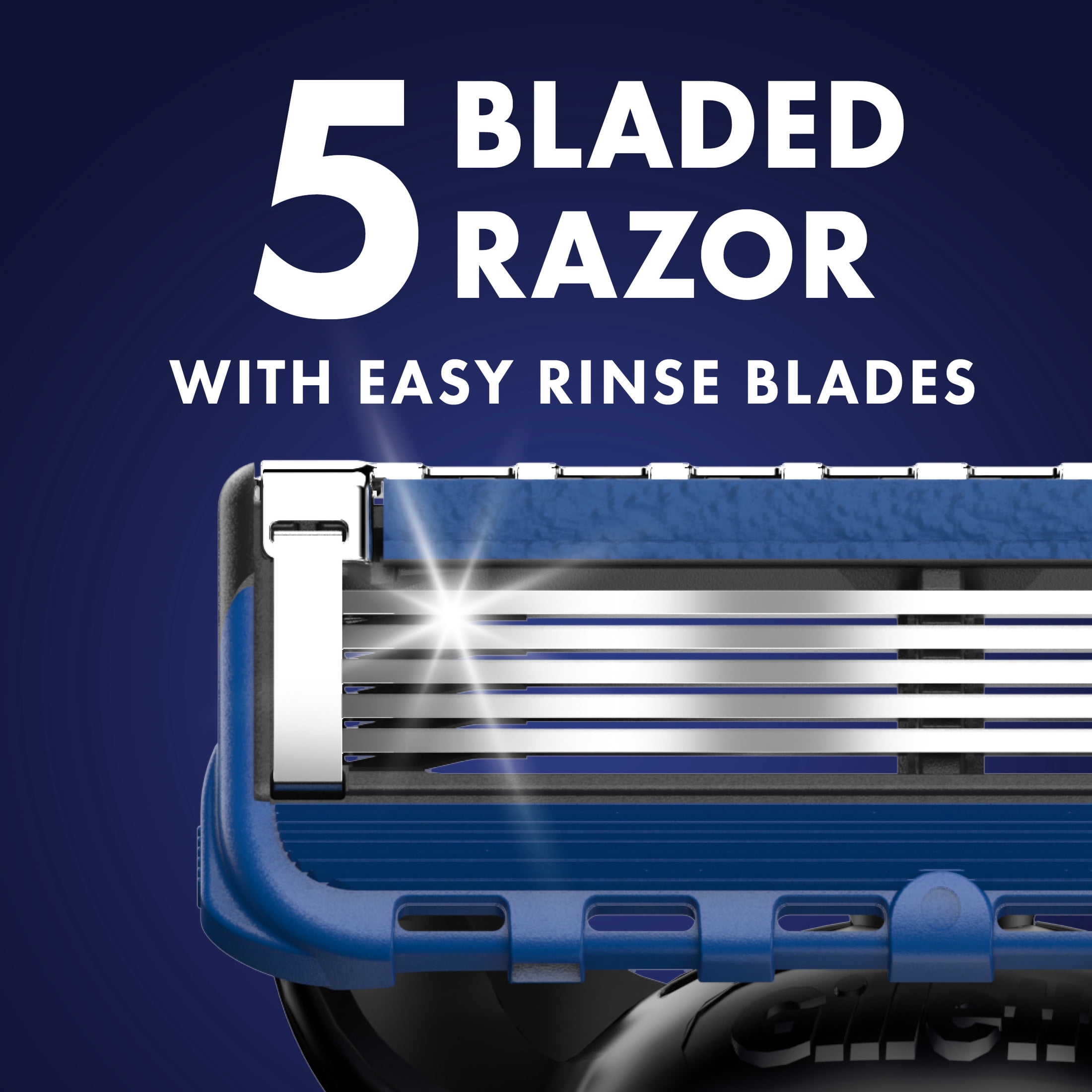 Gillette Mens Razor, Clean & Fresh, Handle + 2 Blade Refills