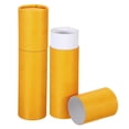 thumbnail image 1 of Uxcell 2 Inch x 7 Inch Poster Tube Photo Storage Tube Calligraphy Painting Tubes Mailing Tubes, Yellow 2 Pack, 1 of 5