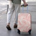 thumbnail image 3 of Pink White Gold Marble Pattern Luggage Cover Fashion Suitcase Cover Baggage Covers Fit 25-28 Inch Luggage (Go Travel), 3 of 5