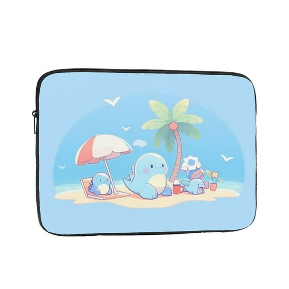 Cute Dinosaur in Holiday Laptop Sleeve Bag Compatible With MacBook Air / Pro iPad MateBook Tablet Surface HP Lenovo Dell ASUS Acer Laptop Computer Protective Size: 10 inch