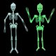 thumbnail image 1 of Esqueleto luminoso de Halloween iluminado, fantasma, decoración de puerta de patio al aire libre, decoraciones de esqueleto de cuerpo humano para colgar, 1 of 4