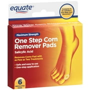 Equate One Step Maximum Strength Corn Remover Pads, 6ct