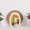 thumbnail image 2 of 1Set Retro Photo Frame Flocking Glass Material Elegant Picture Holder For Wedding Family Photos 11.8X4.9X0.6In, 2 of 9