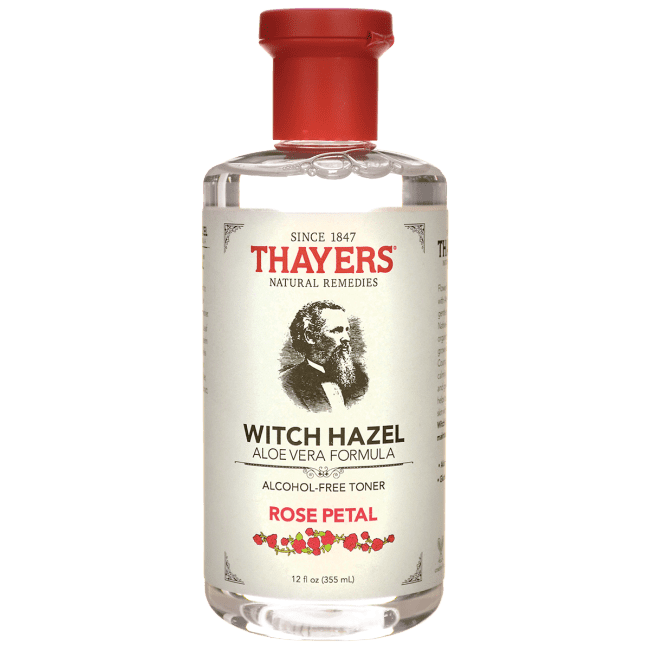 THAYERS Rose Petal Witch Hazel Toner - Alcohol Free & Organic Aloe Vera 12oz