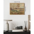 thumbnail image 4 of Drsoum Vintage Flower Field Landscape Wall Art 11x14in Natural Framed Rustic Retro Countryside Scenery Prints Classic Decorations for Home Office Bedroom, 4 of 6