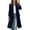 Dark Blue, variant on Sweatshirt for Women Women's Casual Long Sleeve Draped Open Front Knit Pockets Long Cardigan Jackets Sweater Green Promotion Sale