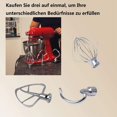 thumbnail image 5 of Mixing Attachments For Tilt-Head Stand Mixer, Stainless Steel Dough Hook & Non-Stick Coated Wire Whip, Easy Installation & Modern Design Compatible With Artisan Food Processors, 5 of 5