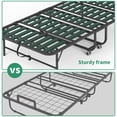 thumbnail image 2 of IKIMI Folding Bed with 5" Memory Foam Mattress and Headboard, 75" x 31" Rollaway Bed Portable Foldable Guest Bed with Lockable Wheels, 2 of 8