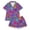 H491 Purple, variant on SJLDQY Halloween Girls Pajama Sets Skull Print Short Sleeve Shirts and Shorts 2 Piece Sets Casual Hallowmas Sleepwear Button Down Pjs for Girls