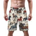 thumbnail image 1 of NICKSUN Men's Swim Trunks, Cute Print Quick Dry Summer Board Beach Shorts with Mesh Lining and Pockets, 1 of 6