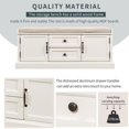 thumbnail image 5 of Wulawindy Storage Bench with 2 Drawers and 2 cabinets, Shoe Bench with Removable Cushion for Living Room, Entryway, 5 of 7