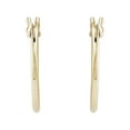 thumbnail image 2 of Brilliance Fine Jewelry 10K Yellow Gold 12MM Hollow Round Snap Hoops 10K Earrings, 2 of 4