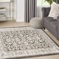 thumbnail image 2 of Nourison Serenity Home Traditional Indoor Area Rug Ivory Grey Blue 3'11" x 5'11", 2 of 8