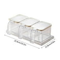 thumbnail image 3 of HOZADOIE Seasoning Container Kitchen Essentials Mounted Sealed Seasoning Container Non Punching Suction Cup Style Seasoning Storage Box, 3 of 7