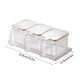 thumbnail image 3 of Recipiente de curado sellado con ventosa montado | Caja organizadora de pared para cocina transparente y transparente hermética con ganchos y estante extraíble | 1 juego 25,9x11,8x7,5cm, 3 of 7