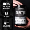 thumbnail image 2 of Jacked Factory Creatine Monohydrate Powder 425g - 5g Daily Creatine Supplement for Men and Women, Vegan-Friendly, Third-Party Tested - 85 Servings, Unflavored, 2 of 6