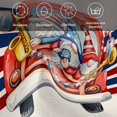 thumbnail image 6 of Thin Blue Red Striped Cloth Napkins, Patriotic Gnomes 4th of July Beige Washable and Reusable Dinner Napkins Set of 8, Table Napkin for Kitchen Party Birthday Wedding Hotel Housewarming 20"x20", 6 of 9