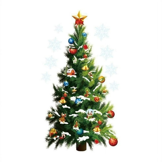 Christmas Tree Wall Stickers Window Wall Stickers Decoration Christmas Tree Wall Art Christmas Wall Stickers Christmas Tree Wall Decals Christmas Tree Wall Stickers Wall Art