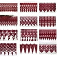 thumbnail image 1 of 3" 4" 4.5" 4.75" 5" 5.75" 7.5" Burgundy Embroidery Venice Lace Trim by Yard, 1 of 1
