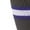 PURPLE, GRAPHITE, WHITE, variant on Striped Baseball Sock - PURPLE, GRAPHITE, WHITE - M