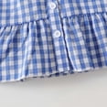 thumbnail image 5 of yboeqw Toddler Girls Clothes 2 Piece Outfits Long Sleeve Plaid Print Bow Top and Loose Pants Set,Size 9-12 Months, 5 of 8