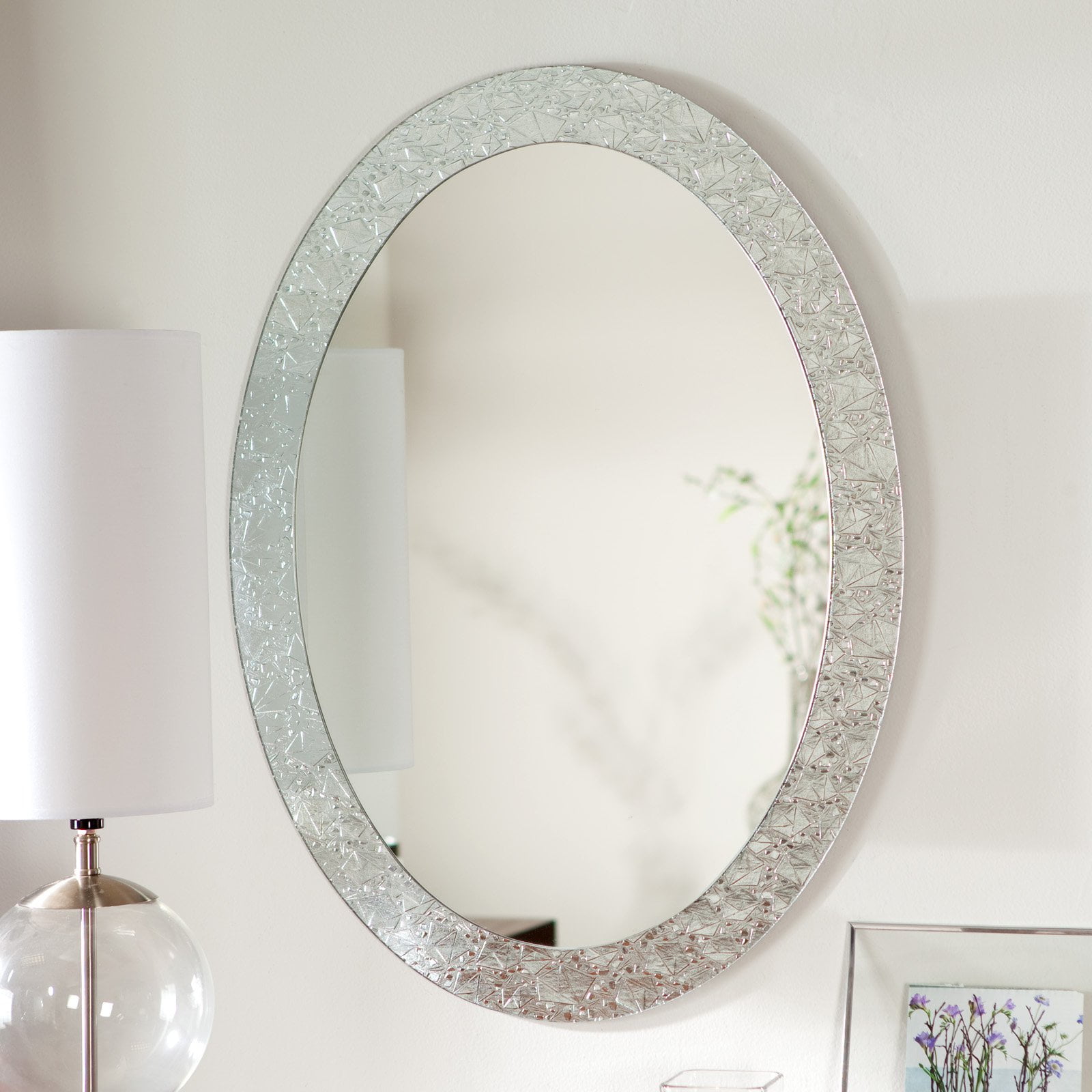 D 233 Cor Wonderland Frameless Crystal Wall Mirror 23 5w X 31 5h D 233 Cor Wonderland Frameless Crystal Wall Mirror 23 5w X 31 5h In Com