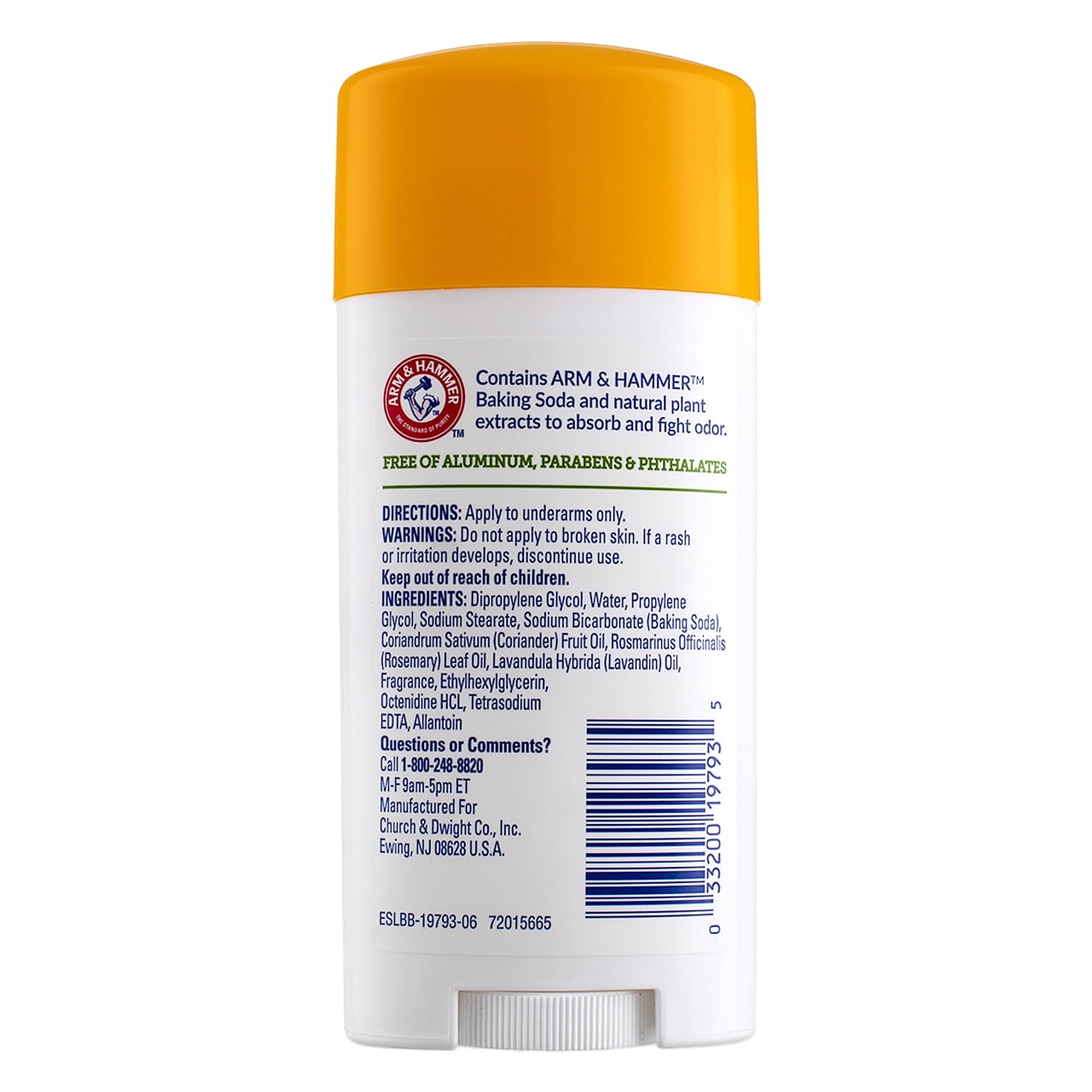 Arm & Hammer Essentials Deodorant Solid, Fresh, 2.5 oz (4 pack) (Bundle)