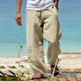 thumbnail image 4 of Akiihool Mens Pants Casual Relaxed Men's Fit Comfort Stretch Chino Pant (Khaki,XL), 4 of 5