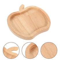 Niceauty snack severing tray storage container khaki wood 1Set