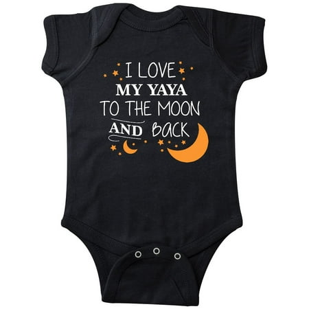

Inktastic I Love My Yaya To The Moon and Back Gift Baby Boy or Baby Girl Bodysuit
