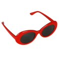 thumbnail image 1 of Gafas de sol con lentes ovaladas, estilo retro, atrevido y moderno, montura gruesa, estilo vintage de los años 80. segundo 1, 1 of 6