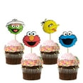 thumbnail image 1 of ShenMo 48PCS Sesame Elmo Inspired Cupcake Topper for Sesame Street Theme Birthday Party Cake Decoration, 1 of 7