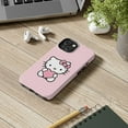 thumbnail image 2 of iPhone Tough Case Hello Kitty Heart Pink Bowtie Pattern Cute Candy Kawaii - iPhone 14, 2 of 5