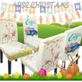 thumbnail image 7 of Easter Chair Covers Set of 4 Easter Chair Back Covers Dining Chair Covers for Party Kitchen Removable Seat Covers for Chairs Easter Decorations, 7 of 7