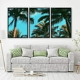 thumbnail image 2 of IDEA4WALL 3 Piece Canvas Wall Art Tropical Palm Trees Canvas Prints Framed Wall Art Decor, 2 of 4