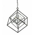 thumbnail image 3 of 3 Light Chandelier In Linear Style 23 Inches Wide By 25 Inches High-Chrome/Matte Black Finish    -Traditional Installation Z-Lite 457-3Ch-Mb, 3 of 4