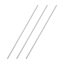 Uxcell 11.81 x 0.2" 304 Stainless Steel Solid Round Rod for DIY Craft 3Pcs